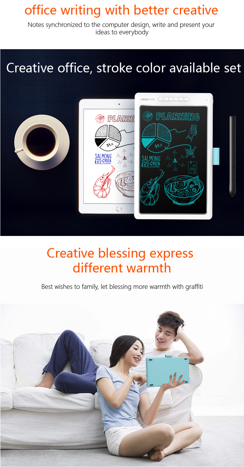 Business 10 inch digital note taking tablet lcd paperless writing graphic pad for laptop lcd writing board