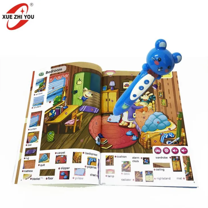 เมาส์กบหมีเรียนรู้การพูดคุยปากกาสำหรับเด็กพจนานุกรมภาษาและพจนานุกรมหนังสือดนตรีเด็กการศึกษาของเล่น