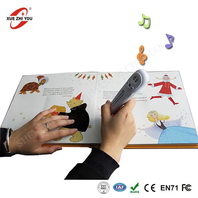 ปากกาพูดคุยภาษาอังกฤษอิเล็กทรอนิกส์สำหรับคนตาบอดสำหรับการเรียนรู้ที่บกพร่องทางสายตารัสเซียพิเศษสำหรับเด็กอ่าน