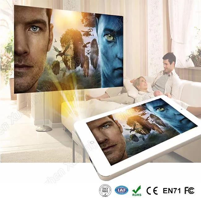 แบบพกพาเครื่องโปรเจคเตอร์ขนาด 8 นิ้ว