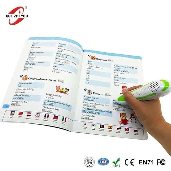 Kids English Sound Book Talking Pen ภาษาสเปน