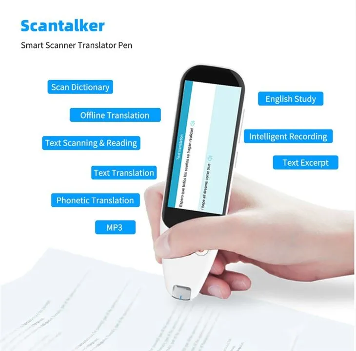 ปากกาแปลเครื่องสแกนภาษาเสียงใหม่